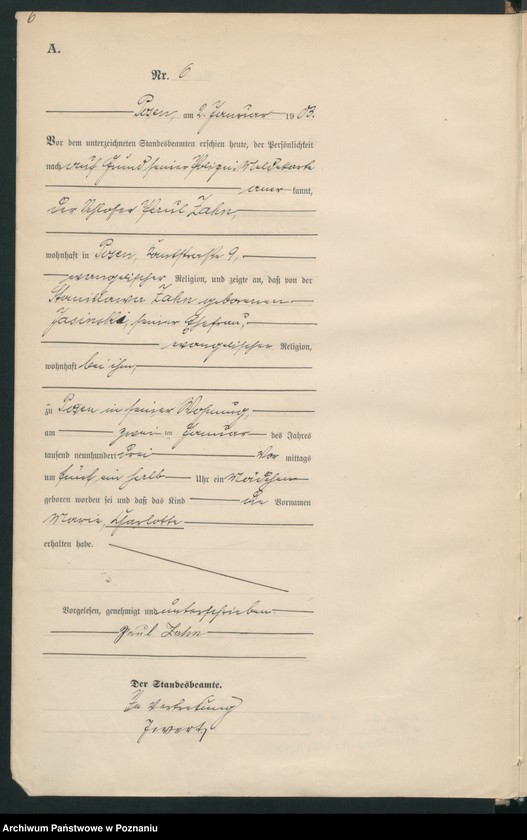 Obraz 9 z jednostki "Księga urodzeń tom I"