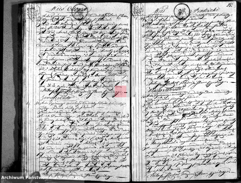 image.from.unit.number "Akta urodzonych urzędnika stanu cywilnego gminy suwalskiey na rok 1820"