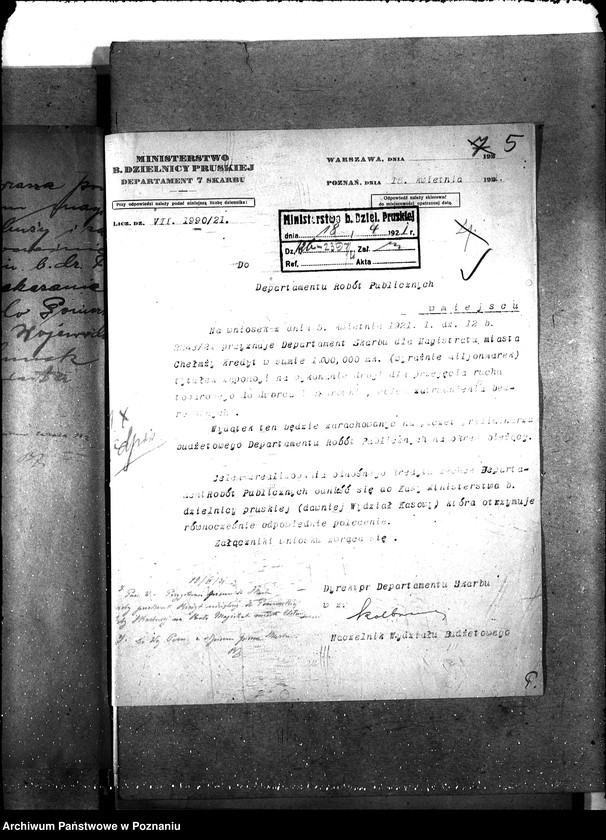 Obraz 10 z jednostki "Magistrat miasta Chełmży [subwencje na roboty doraźne]"