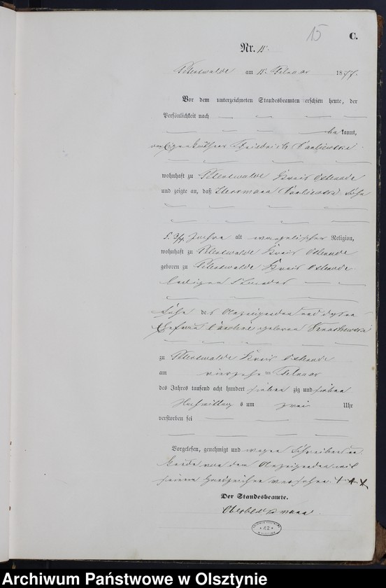 image.from.unit.number "Sterbe-Haupt-Register Nr 1 - 95"