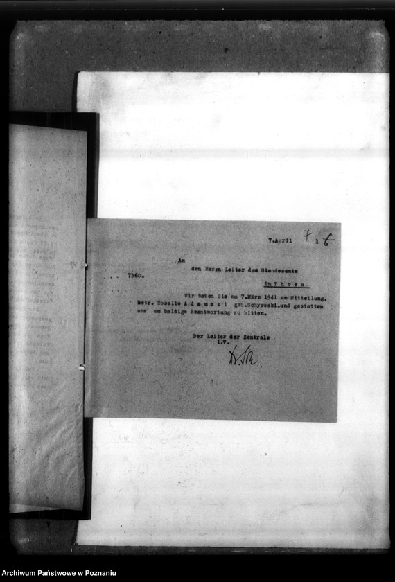 Obraz 11 z jednostki "Rozalie Adamski, geb. Syrocki, aus Bromberg (Bydgoszcz)"