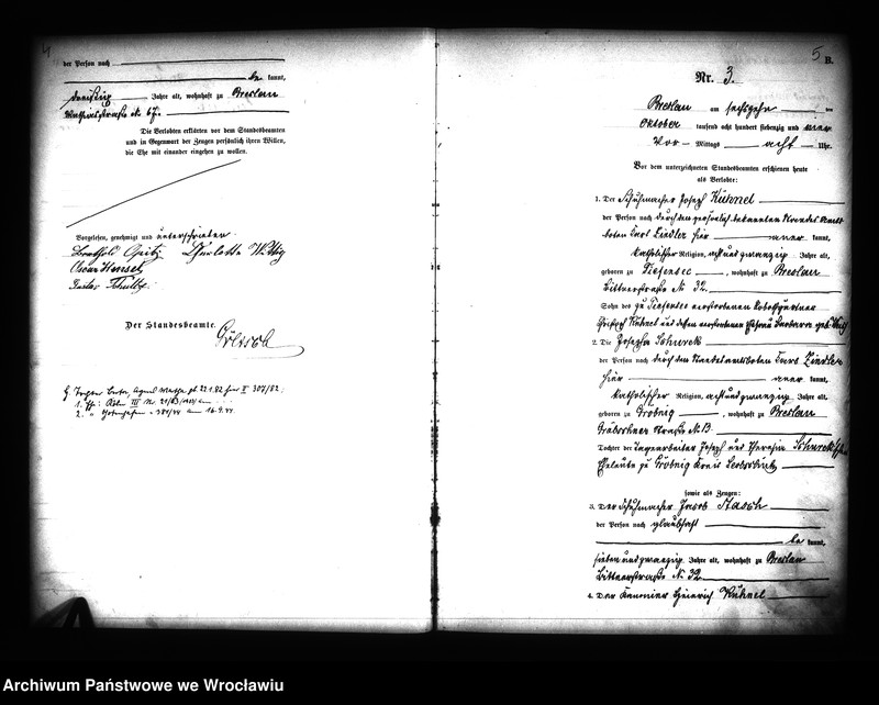 image.from.unit.number "Heiraths-Haupt-Register Breslau I 1874 Band 1"