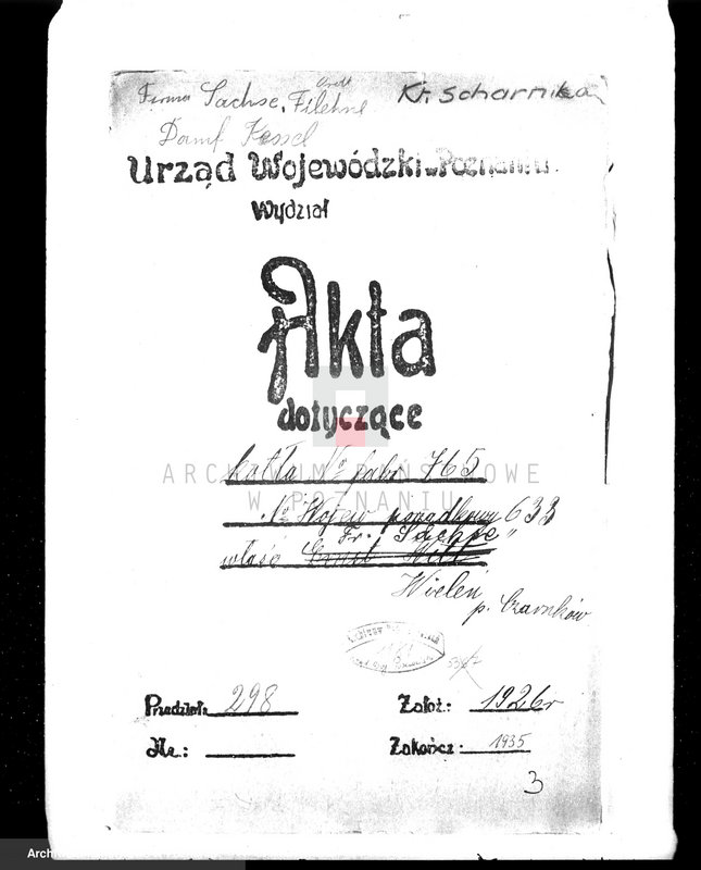 Obraz 4 z jednostki "Tartak E. Witta w Wieleniu pow. czarnkowski kocioł nr woj. 633"