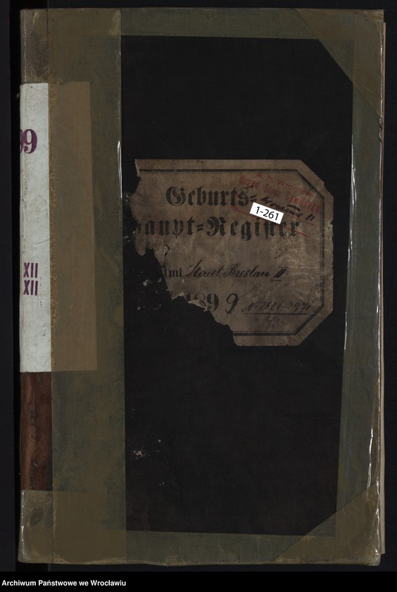 image.from.unit.number "Geburts-Haupt-Register Breslau II 1899 Band 8"