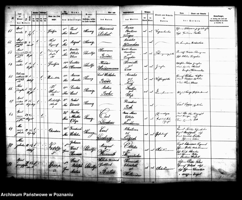 Obraz 9 z jednostki "[Akta ślubów, zgonów, urodzeń i chrztów]"