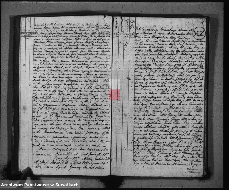 Obraz 8 z jednostki "Akta małżeństwa gminy seyneńskiey od 1-go maja 1809"