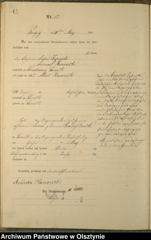 image.from.unit.number "Sterbe-Haupt-Register Nr 1 - 31"