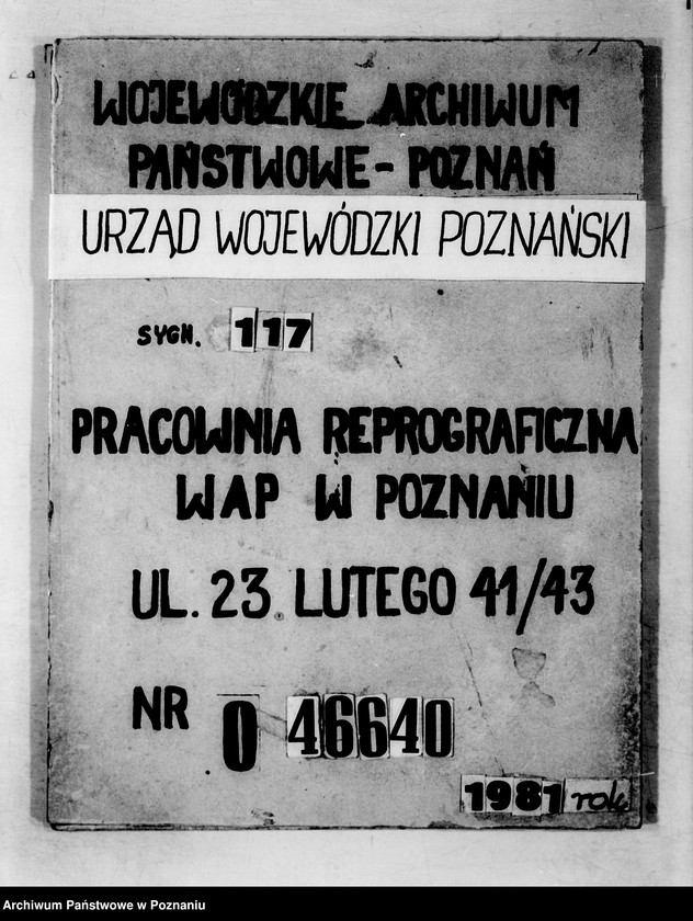 Obraz 1 z jednostki "Zbiór ogólników władz nadrzędnych"