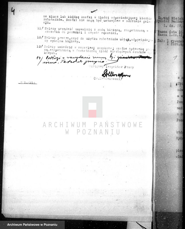 Obraz 8 z jednostki "Zatwierdzenie projekt urządzenia niklowni i chromowni Galwanometal St. Perkowska w Poznaniu"