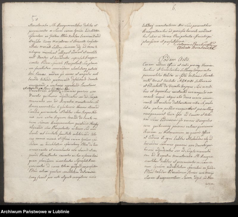 image.from.unit.number "Prothocollon inscriptionum iudicii advocatialis et scabinalis civitatis SRM Lublinensis"