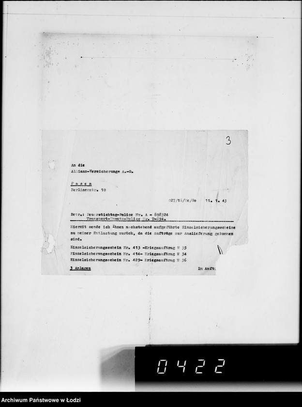 Obraz 7 z jednostki "Aufstellungen. Es kommen demnächst folgende Bekleidungsstücke zur Auslieferung"