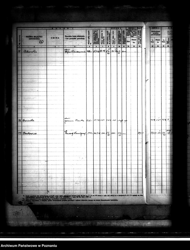 Obraz 14 z jednostki "Księga kontroli prac parcelacji prywatnej dla powiatu poznańskiego"