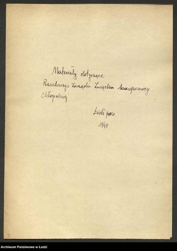 Obraz 10 z jednostki "Związek Samopomocy Chłopskiej - protokoły [z zebrań Zarządu Oddziału Powiatowego, sprawozdania z działalności, wykazy delegatów na zjazdy, składy zarządów gminnych]"