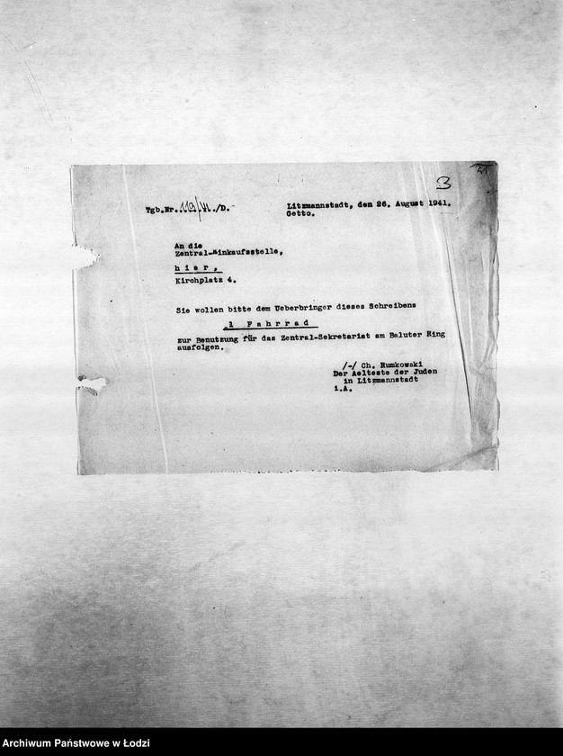 Obraz 6 z jednostki "Textil-Fabrikations-Abteilung [Produkcja i zapotrzebowanie materiałów dla resortu pracy]"