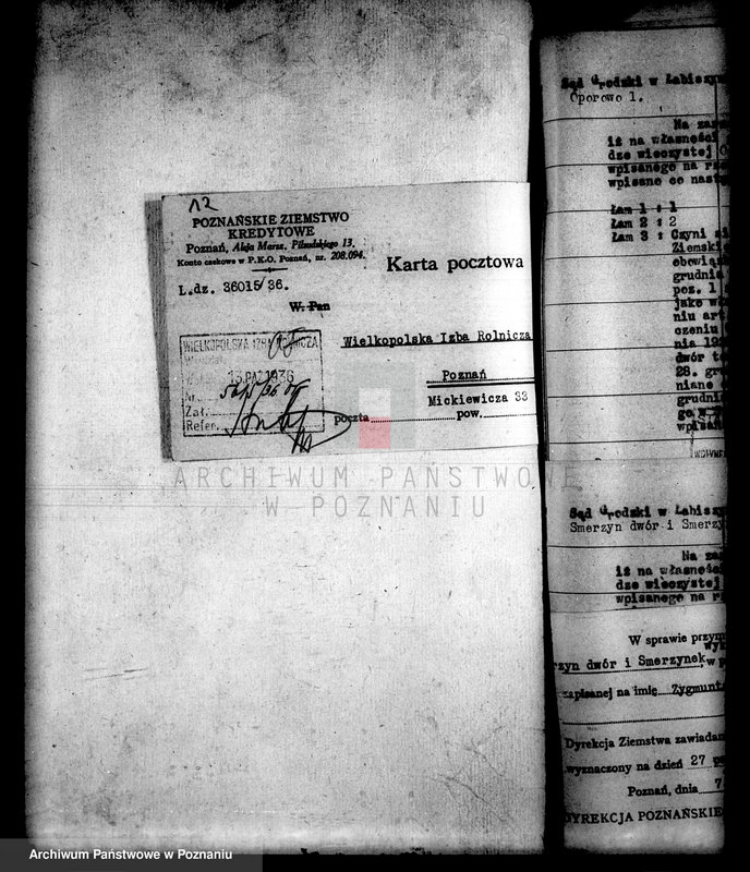 Obraz 15 z jednostki "Uregulowanie prawa własności rozparcelowanych gruntów z majątków Załachowo-Smęrzyn-Oporowo powiatu szubińskiego"