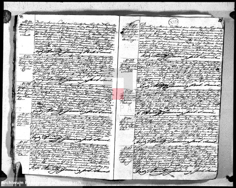 image.from.unit.number "Księga duplikat urodzonych, zaślubionych i zeszłych urzędnika stanu cywilnego, parafji suwalskiey na rok 1833"