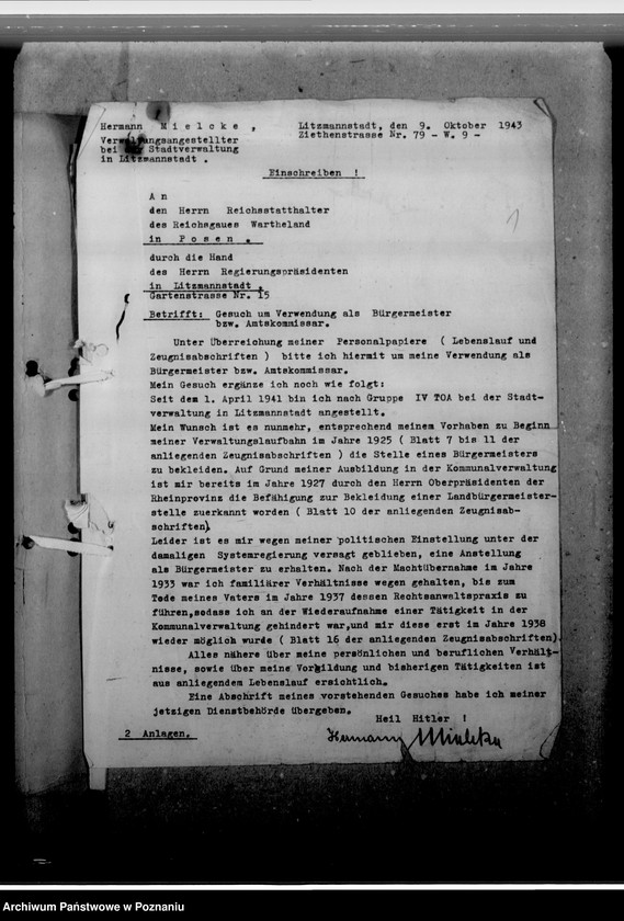 Obraz 5 z jednostki "Milke, Hermann, Verwaltungsangestellter"