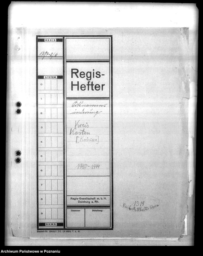 Obraz 4 z jednostki "Ortsnamenänderung Kreis Kosten - Kościan"