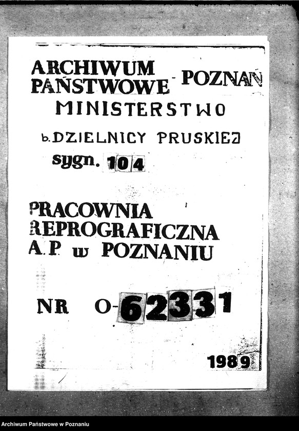 Obraz 1 z jednostki "Sprawy szczegółowo-administracyjne Ministerstwo Rolnictwa sprzedaż sadzonek"