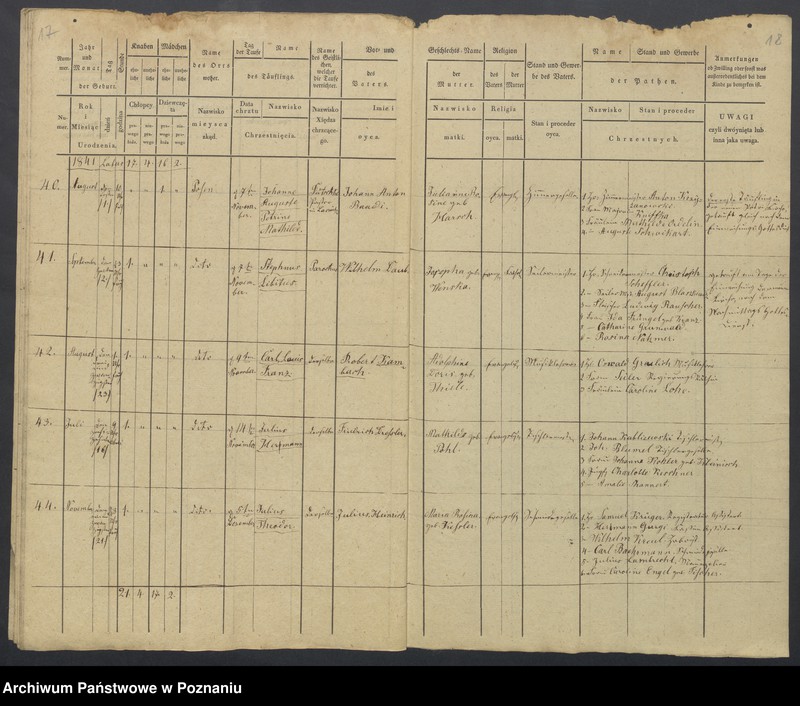 Obraz 11 z jednostki "Duplikat des Taufregisters"