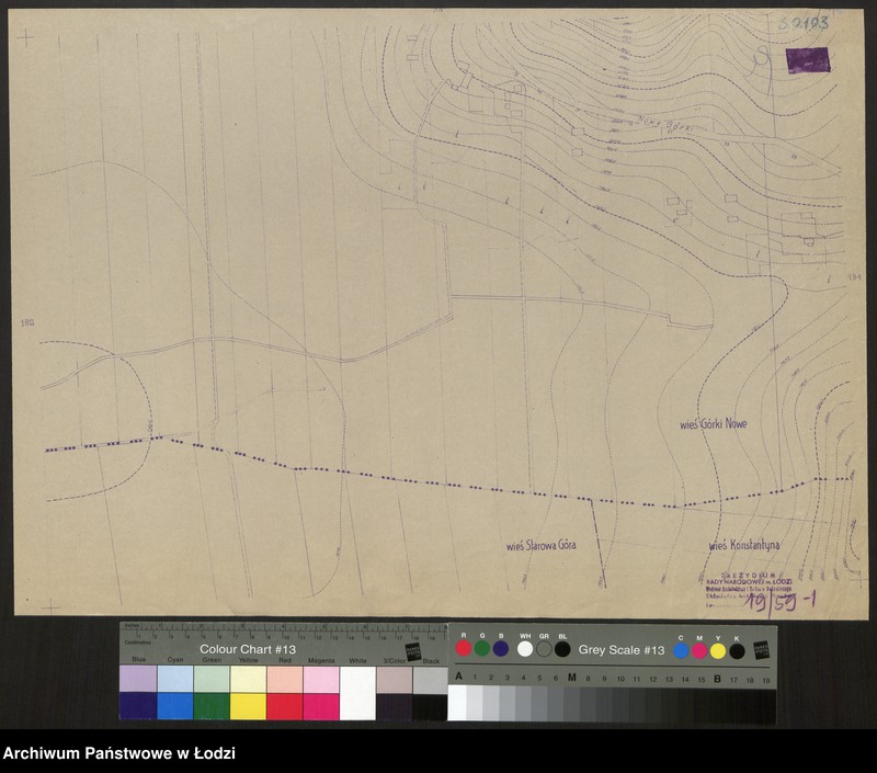 Obraz 1 z jednostki "Plan m. Łodzi 1:2000, odbitki. Sekcja SO 103"