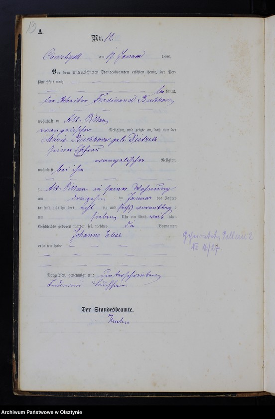 image.from.unit.number "Geburts-Haupt-Register Nr 1 - 154"