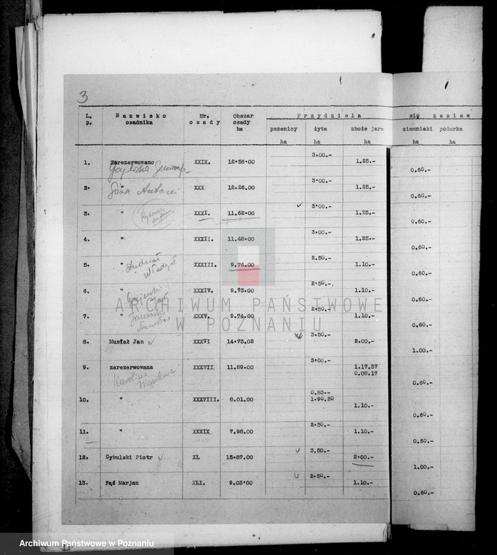 Obraz 8 z jednostki "Rejestr pomiarowy zasiewów części majątku Falmierowo powiatu wyrzyskiego"