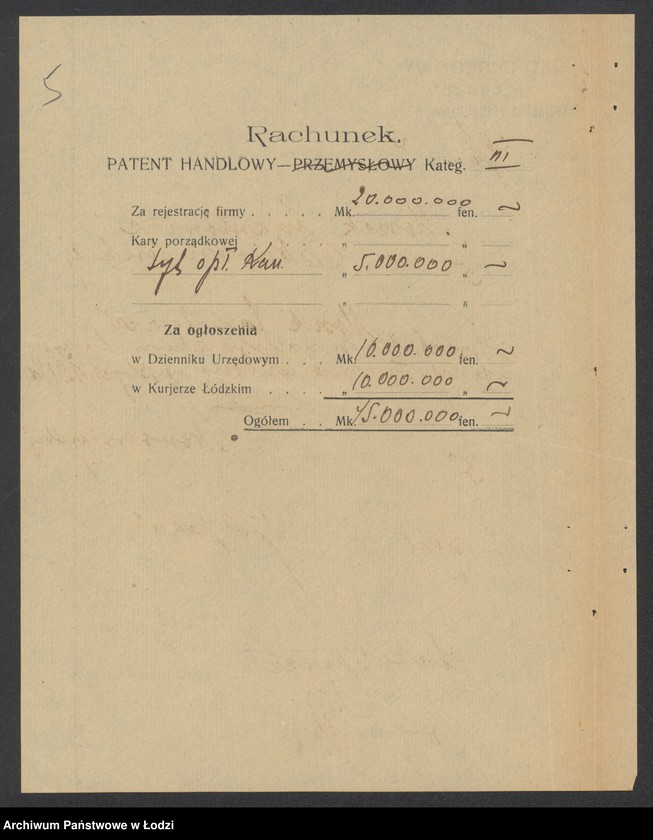 Obraz 7 z jednostki "Moszek Jakubowicz- sprzedaż manufaktury bawełnianej"