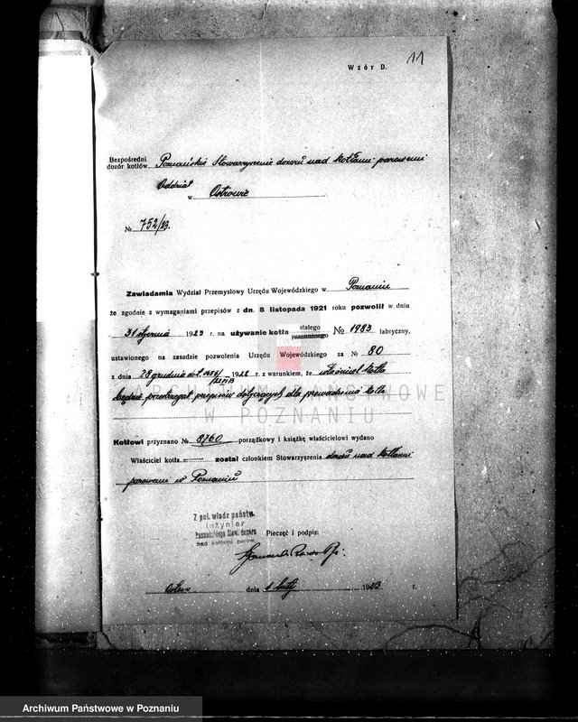 Obraz 19 z jednostki "Młyn motorowy E. Sobańskiego w Borku pow. Gostyński nr woj. 80"