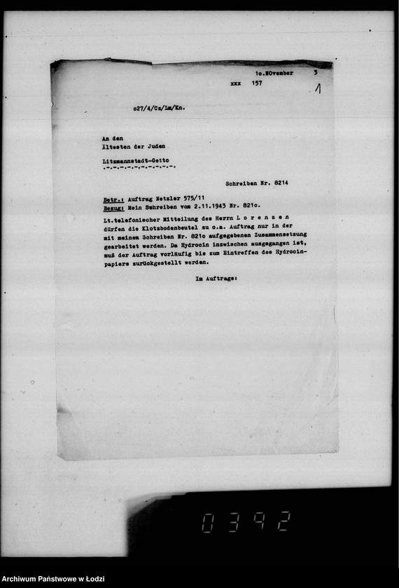 Obraz 5 z jednostki "F-ma N.F.A.Netzler-Hamburg Papierbeutel. Auftrag 11"