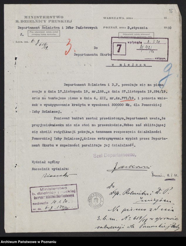 Obraz 17 z jednostki "[Pomorska Izba Rolnicza] - głównie sprawy budżetowe"