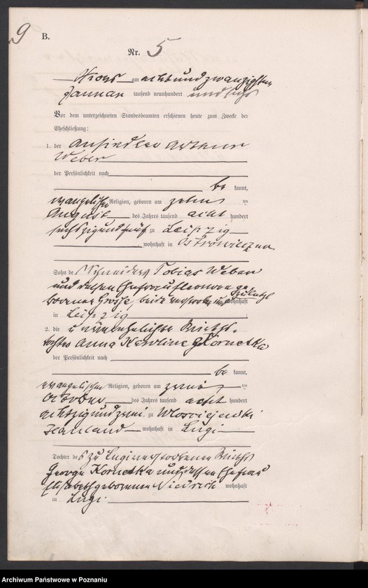 Obraz 12 z jednostki "Heirats-Haupt-Register"