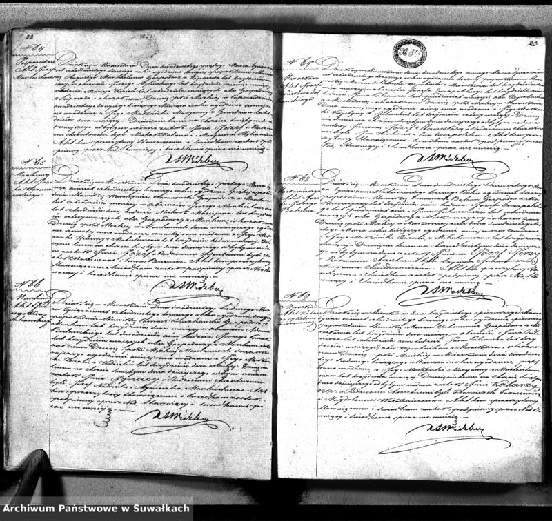 image.from.unit.number "Księga Duplikat Aktów Urodzonych Zmarłych i Zaślubionych Sporządzona na Rok 1842-ci Parafii Mirosławskiey"