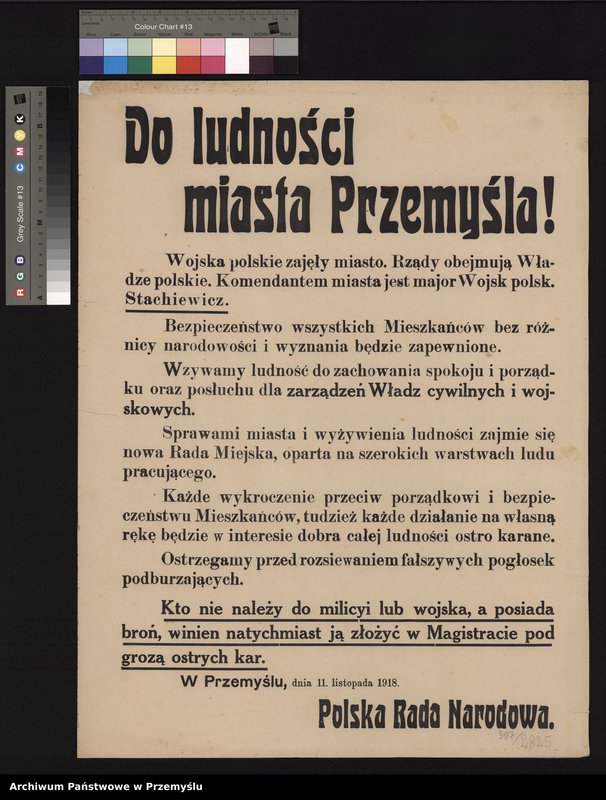 Obraz 3 z kolekcji "I Wojna Światowa w wybranych dokumentach111"