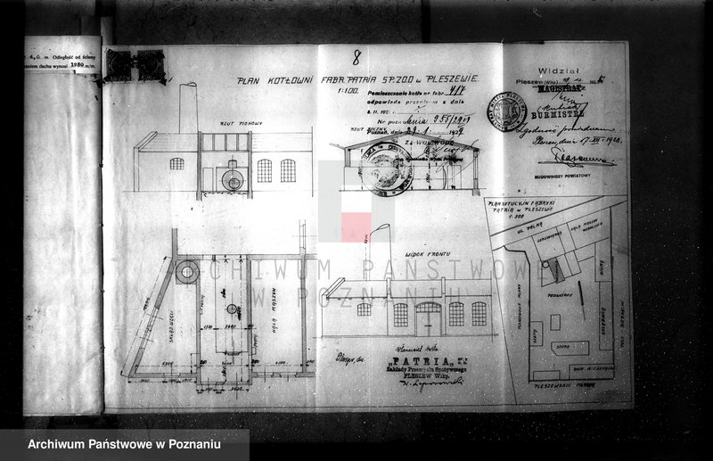 Obraz 12 z jednostki "Fabryka makaronu "Patria" w Pleszewie nr fabr kotła 417, nr woj. kotła 6259"