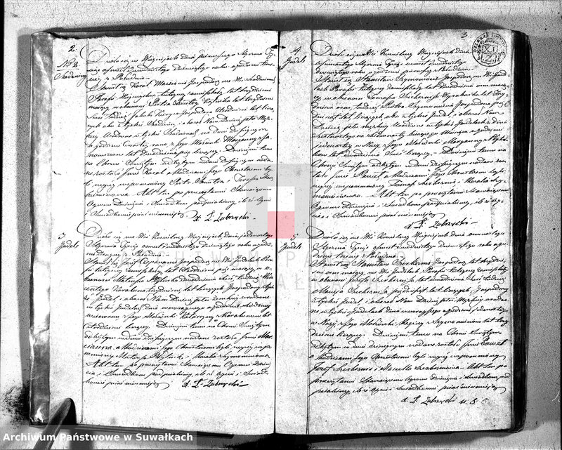 image.from.unit.number "Duplikat aktów urodzonych, zaślubuionych y umarłych katolików w parafii wieysieysiey w dekanacie łozdziejskim od dnia 1 stycznia do 31 grudnia 1829 roku"