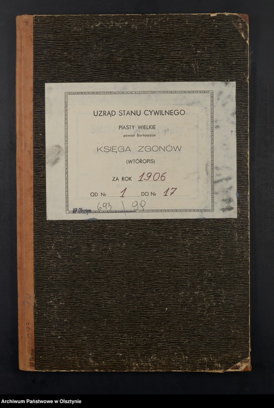 image.from.unit.number "Sterbe-Neben-Register Nr 1 - 17"