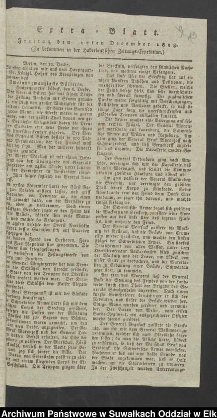 image.from.unit.number "Landes Verteidigungs Sachen vom Jahr 1813"