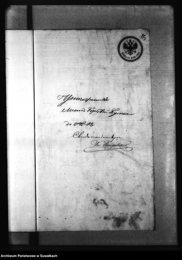 Obraz 19 z jednostki "Dokumenty k aktam o brokosočestavšichsja Krasnopolskago Rimsko -Katoličeskago Prichoda za 1872 god"