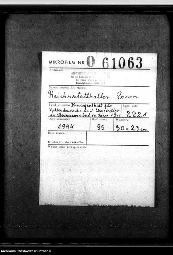 Obraz 2 z jednostki "Kuraufenthalt für Volksdeutsche und Umsiedler in Hermannsbad im Jahre 1944"