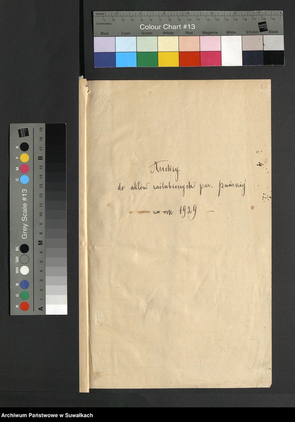 image.from.unit.number "Aneksy dp aktów zaślubionych rz.kat. parafji Puńsk (pow. Suwalskiego) za rok 1929"