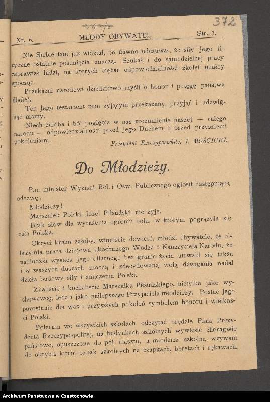 image.from.collection.number "85 rocznica śmierci Józefa Piłsudskiego"