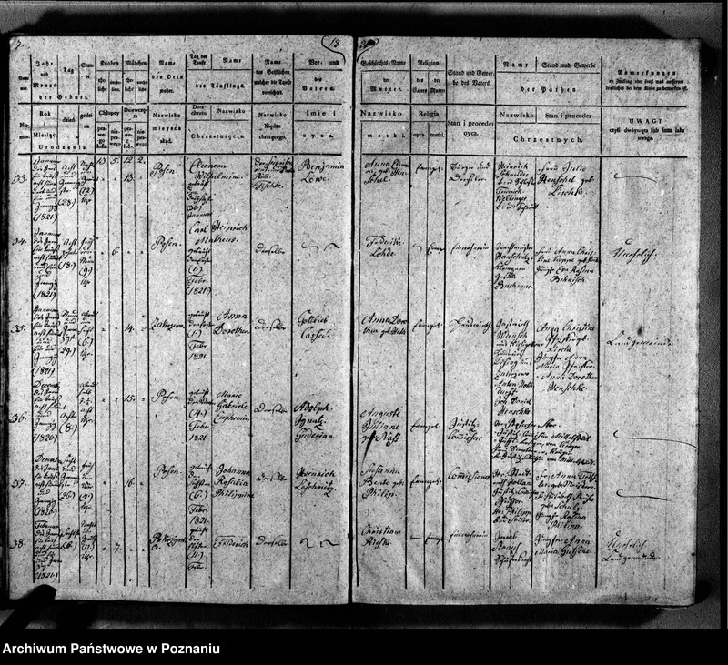 Obraz 10 z jednostki "Duplikat der Getauften, Getrauten, Verstorbenen"
