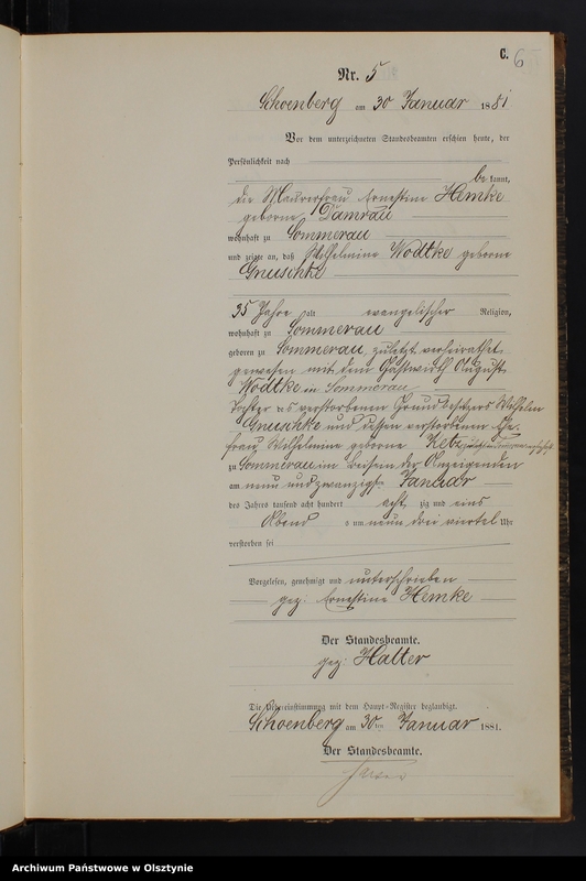 image.from.unit.number "Sterbe-Neben-Register Nr 1 - 70"