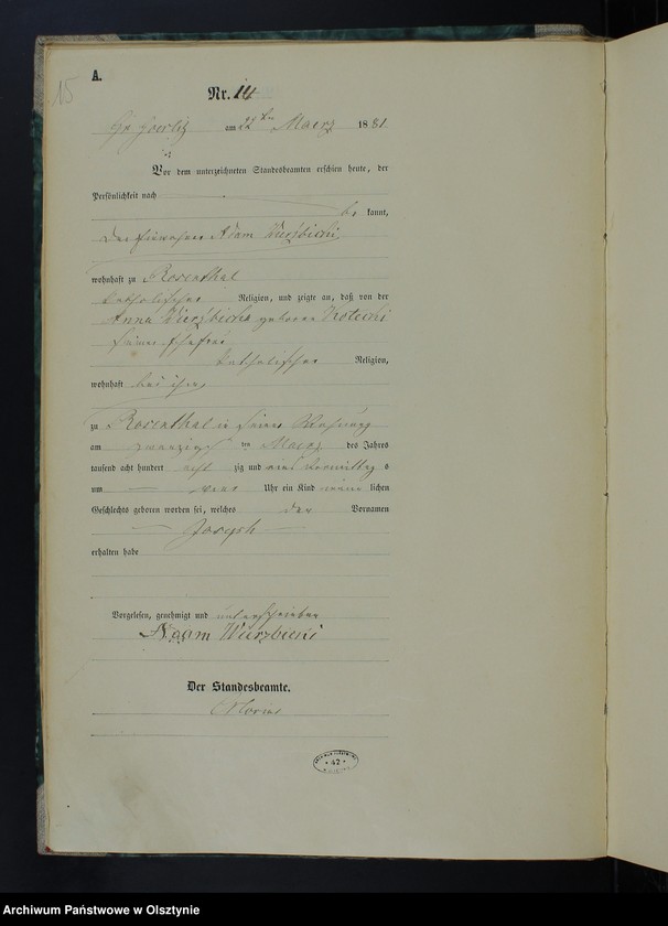 image.from.unit.number "Geburts-Haupt-Register Nr 1 - 84,1 - 107,1 - 95,1 - 89 i 1 - 93"