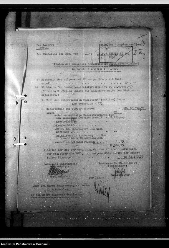 Obraz 19 z jednostki "Umsiedlerkreisfürsorge - Monat August"