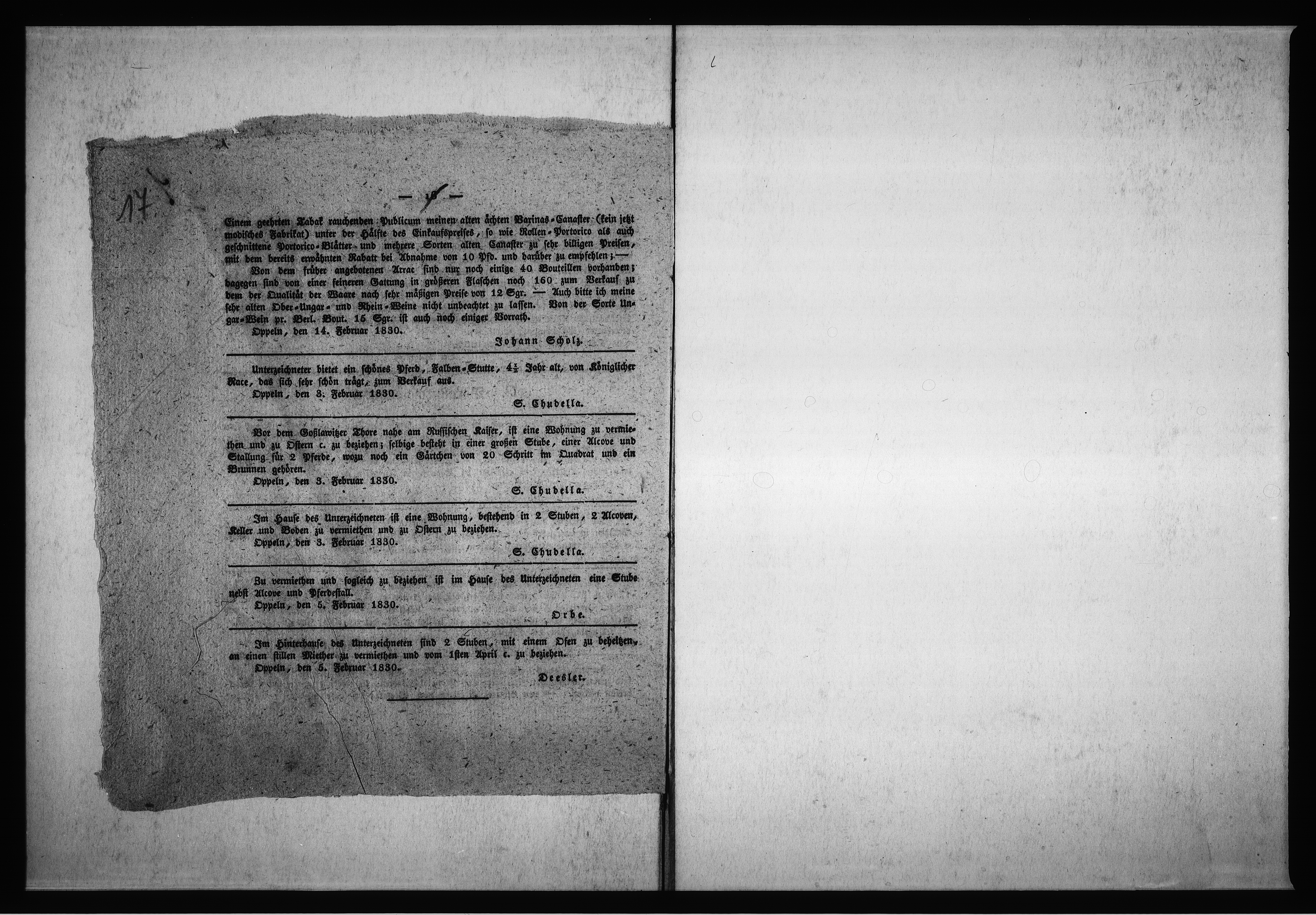 Obraz 15 z jednostki "Acta des Magistrats zu Oppeln von Verpachtung der Stadt Ziegeley Vol. IV de anno 1829 - 1836"