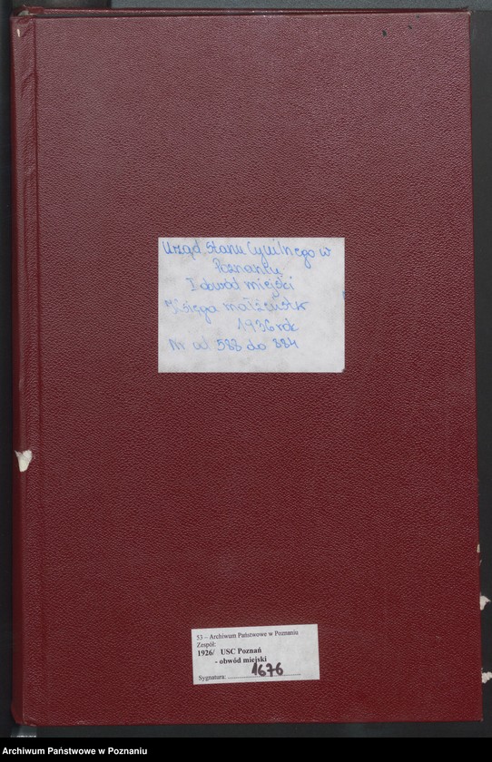 Obraz 2 z jednostki "Księga miejscowa małżeństw tom III [Rejestr główny małżeństw]"