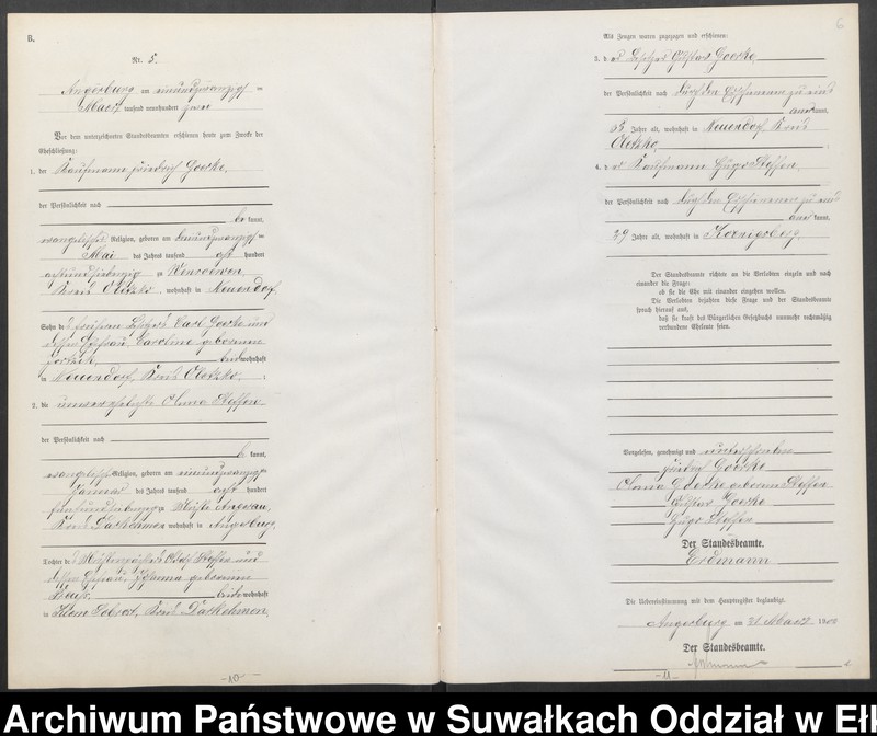image.from.unit.number "Heiraths-Neben-Register des Preussischen Standes-Amtes Angerburg Kreis Angerburg"