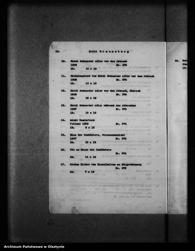image.from.unit.number "Katalog der Lichtbilder des Provinziellen Denkmalarchievs"